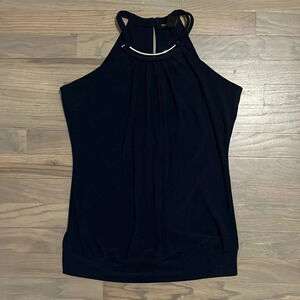 WHBM Navy tank. Metal neck and back buttons. Built in support (see last pic). S